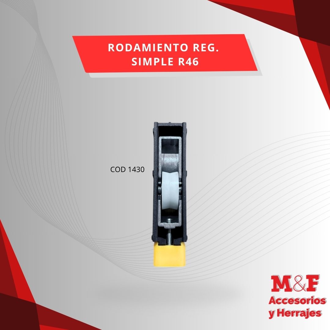 Rodamiento Simple Zamak R46